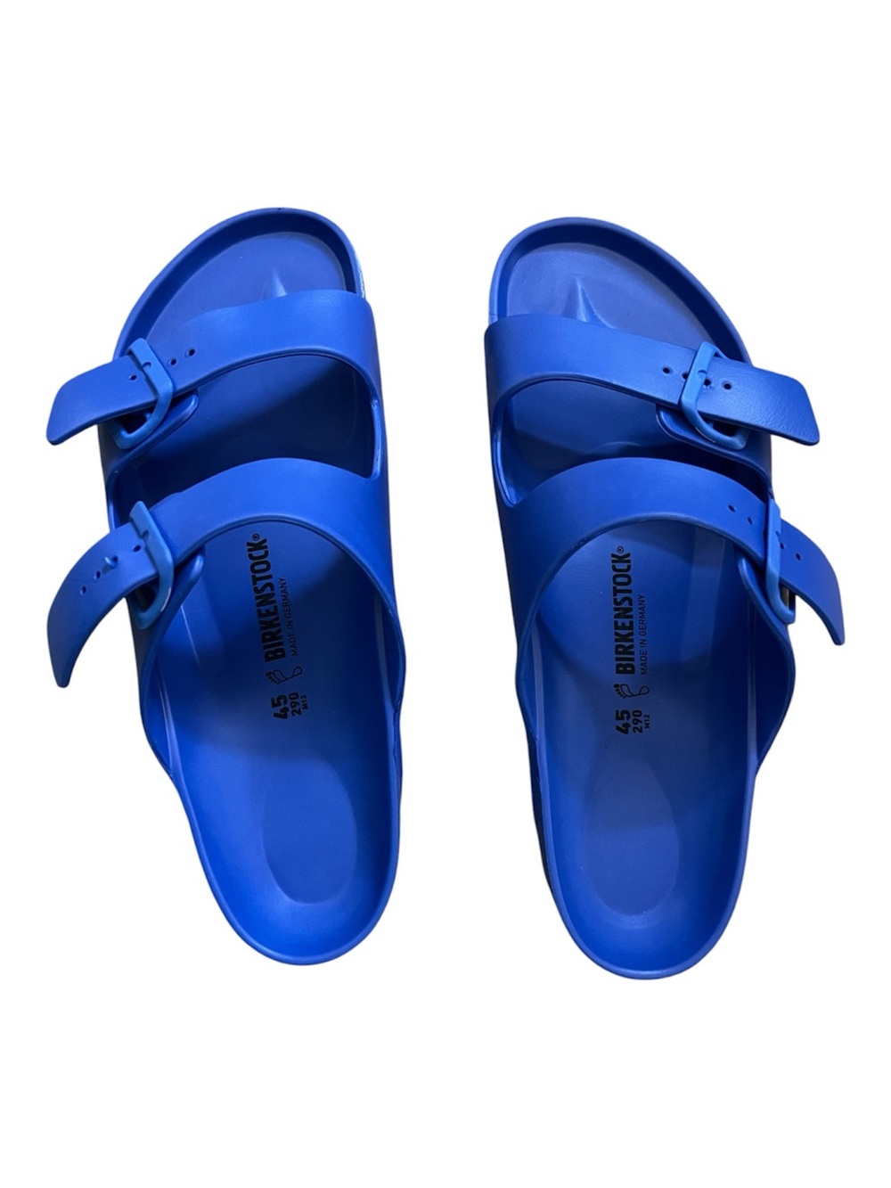 Birkenstock Mens Blue EVA Arizona Slide Sandals